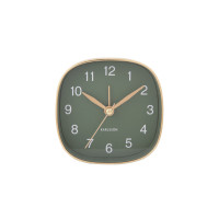 Budík Karlsson KA5957GR Travel Square, 9cm